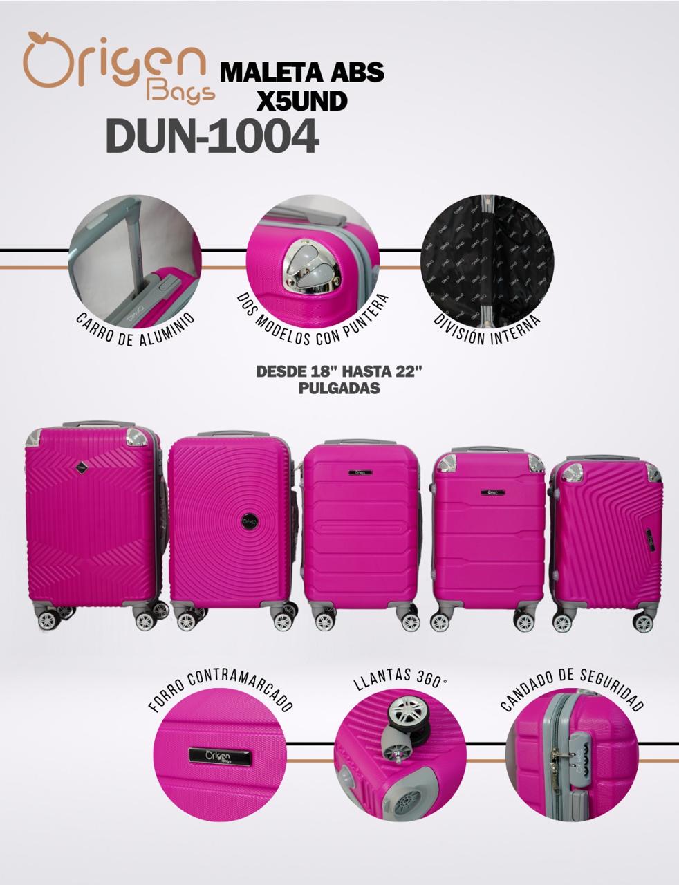 MALETA ABS X 12 UNIDADES