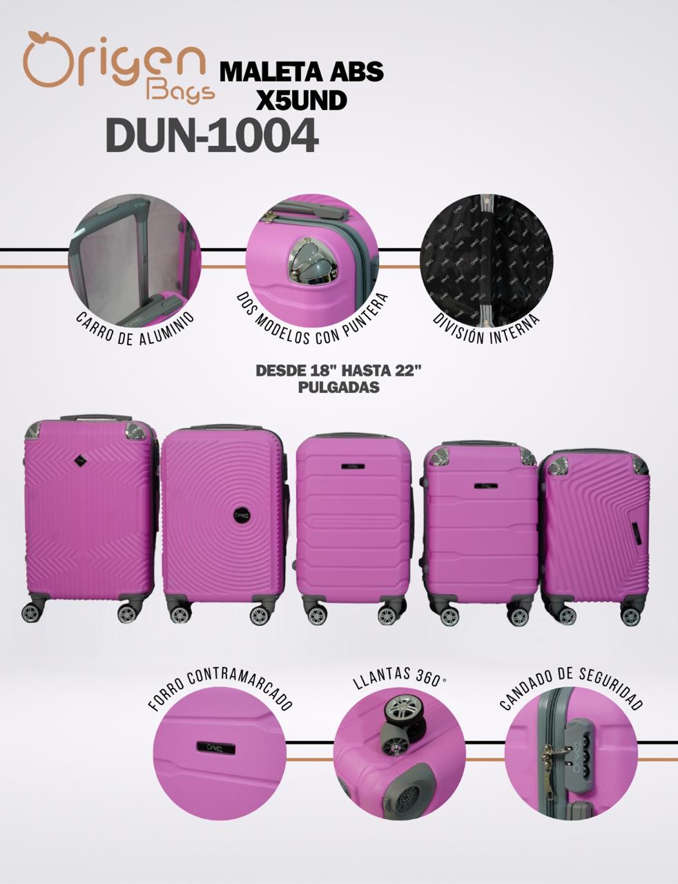 MALETA ABS X 12 UNIDADES
