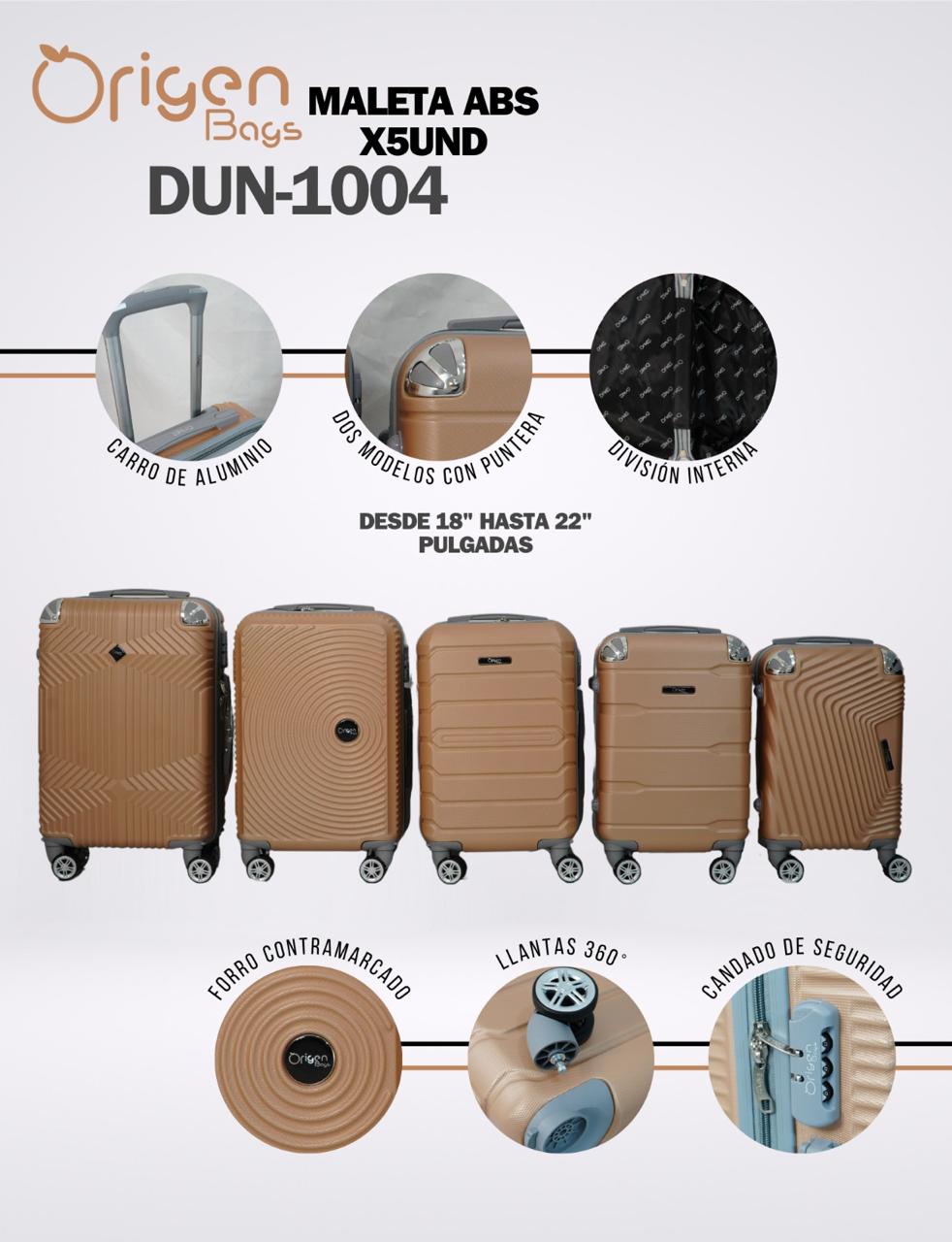 MALETA ABS X 12 UNIDADES