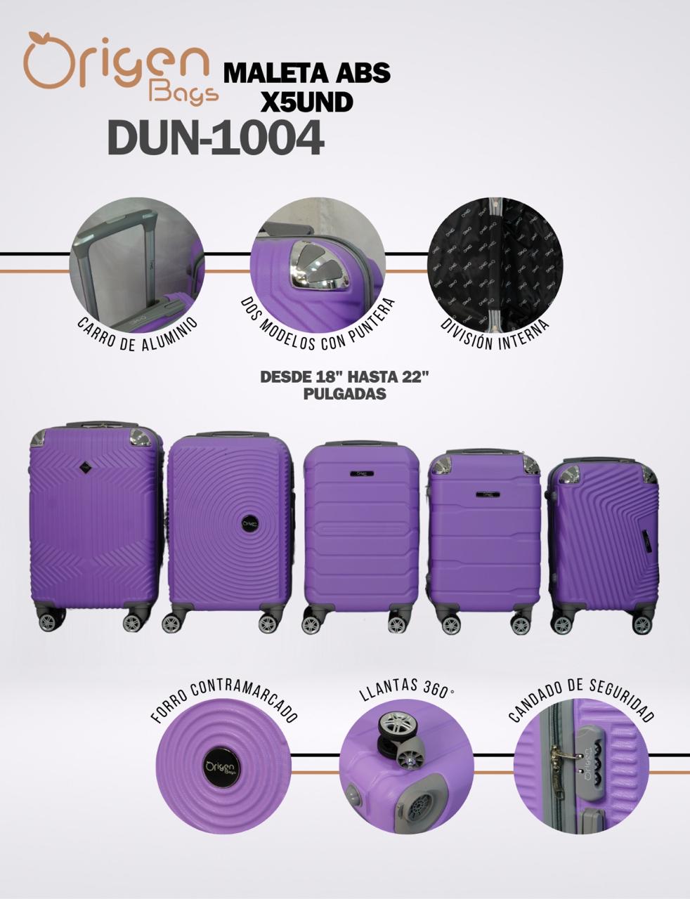 MALETA ABS X 12 UNIDADES