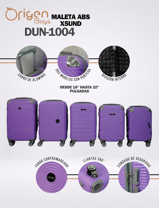 MALETA ABS X 12 UNIDADES