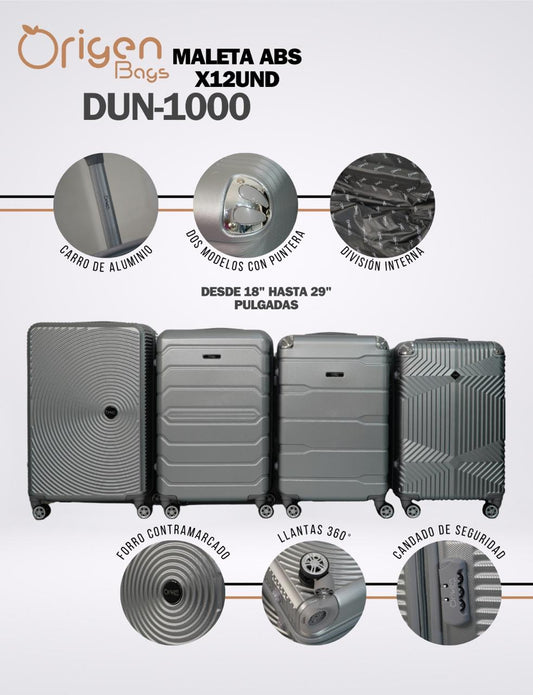 MALETA X12 UNIDADES DUN 1000